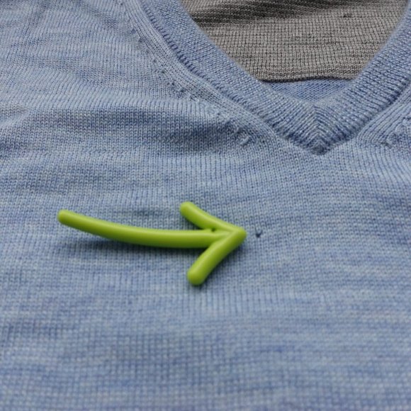 Calvin Klein Sweater Mens Large Blue Wool V Neck Pullover Casual Italian Merino - Picture 9 of 13